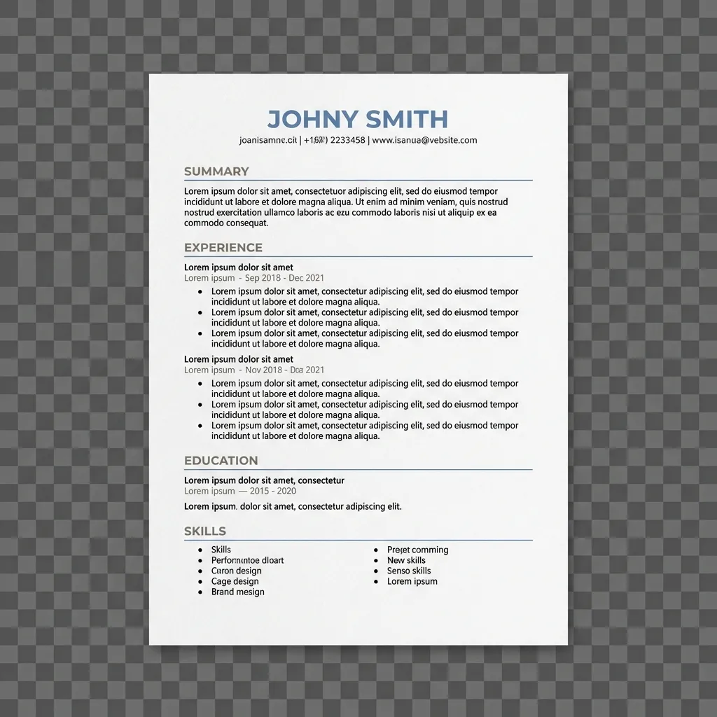 Nurse resume example India ATS resume format